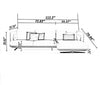 L-Shaped Fabric Sectional Sofa Set