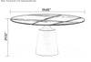 Modern Inventive Marble-Top Dining Table