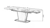 Sleek Metal Extendable Marble Dining-Set