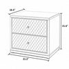 Contemporary Style Gold Plated Leather Bed / Lixra