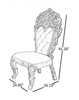 Brusten European Craved Glass Dining Table Set
