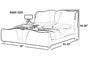Modern Designed Classic Look Leather Bed