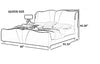 Modern Designed Classic Look Leather Bed