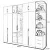 Astounding Design Gleamy Finish LED Wardrobe