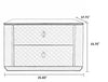 Modern Rectangular Velvet Fabric Upholstered Bed / Lixra