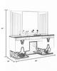 Royal LED Leather Bedroom Set With Dresser