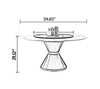 Marble Top Round Dining Table Set