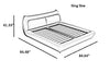 Cozy Modern Leather Upholstery Bed / Lixra