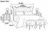 European Style Fabric Upholstered Royal Bed