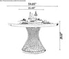 Solace Round Marble-Top Dining Table