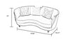 Modern Sumptuous Luxurious Sofa Set For Living Room / Lixra