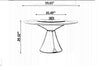 Classic Designed Marble Dining Table Set