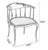 Set Of 4 Velvet Upholstery Dining Chairs