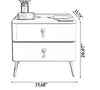 Set Of 2 Italian Wooden Bedside Night Stand