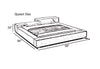 Contemporary Trailblazing Design Comfy Fabric Bed / Lixra