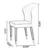 Set Of 4 Cozy Leather Dining Chairs