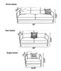Luxurious Leather Upholstery Sofa Set
