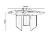 Excellent Finish Marble-Top Dining Table Set