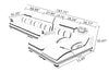 Astounding Modern Multi-functional Leather Sectional Sofa / Lixra