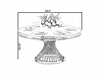 Round Shaped Antique Dining Table Set