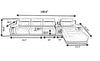 Contemporary Design Luxurious Snugged Leather Sectional Sofa / Lixra