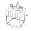 Modern Rectangular Marble Night Stand