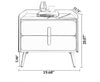 Set Of 2 Wooden Finish Night Stand