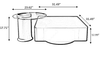 Modern Sectional Curved Leather Sofa / Lixra