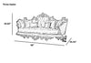 European Classical Large Fabric Sofa Set