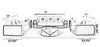 Modern Living Room Fabric Sofa Set / Lixra