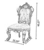 Elegant European Leather Dining Chairs Set of 4