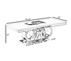 Glossy Marble Metal Coffee Table / Lixra