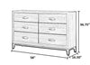Transitional Style Weathered Gray Wooden Makeup Dresser