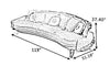 European Vintage Liville Wooden Sofa Set Of 3