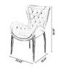 Set Of 6 Tufted Designed Velvet Dining Chairs