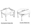 Foldable Table Expandable Dining Table Set