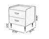 Multipurpose Wooden Designed Marble Night Stand