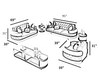 Crafted Leather 3-2-1 Seater Sofa Set / Lixra