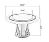 European Round Marble Dining Table