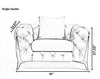 Luxurious Fabric Sofa-Set with Chesterfield Design