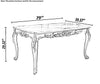 Wooden Finish European Dining Table Set