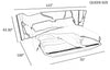 Modern Velvet Fabric Bed With Speculative Designs