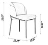 Set Of 4 Italian Fabric Dining Chair / Lixra