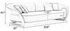 Luxurious Wooden 4-Seater Velvet Fabric Sofa
