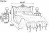 European Style Fabric Upholstered Royal Bed