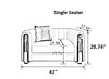 Modern 3-Piece Luxurious Leather Sofa Set / Lixra