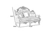 Liville European Floral Carved Sofa Set