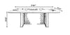 Elegant Rectangular Marble Dining Table