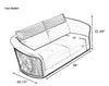 Luxurious Blend 3-Piece Leather Sofa Set