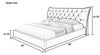 Elegant Button Tufted Design Leather Bed / Lixra